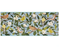 Liora Manne' Esencia Floral Finches 1'11"x4'11" Runner Area Rug