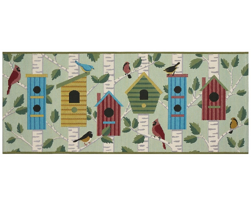 Liora Manne' Esencia Bird Condos 1'11"x4'11" Runner Area Rug