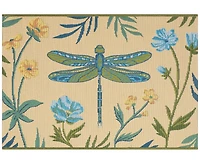 Liora Manne' Esencia Floral Dragonfly 2'x2'10" Area Rug
