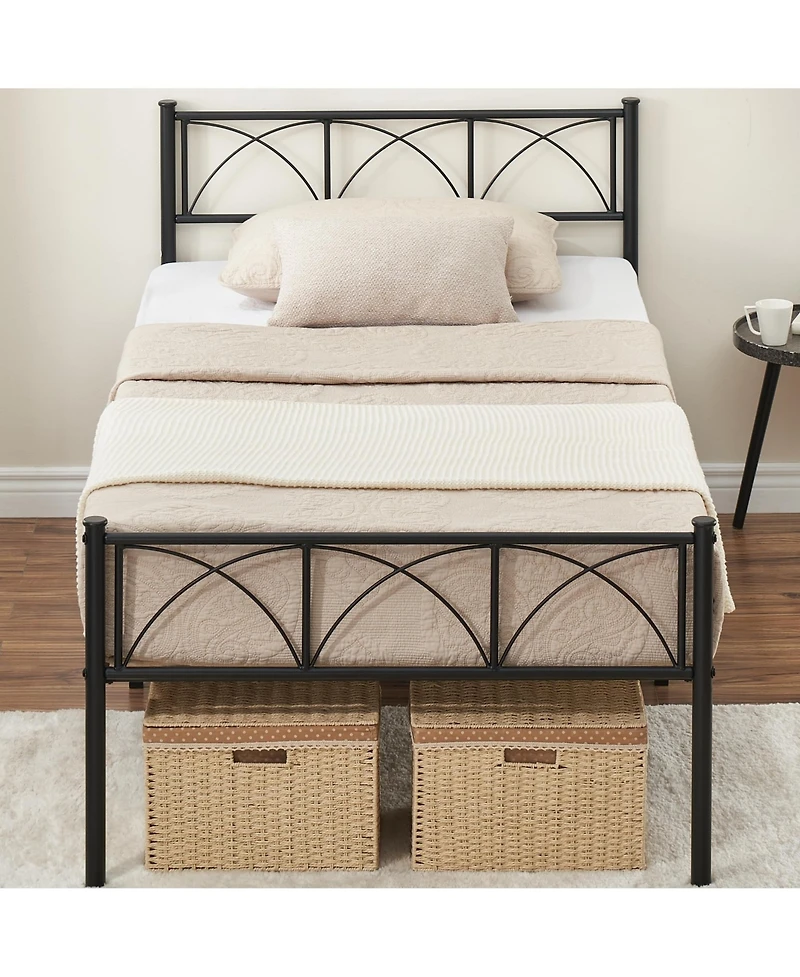 gaomon Twin Size Metal Bed Frame, Platform Bed Frame with Headboard and Footboard