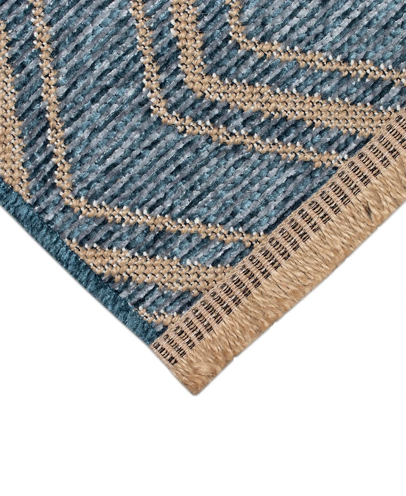 Liora Manne' Mercer Zigzag 6'6"x9'4" Area Rug