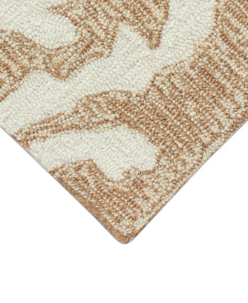 Liora Manne' Capri Coral Border 1'8"x2'6" Area Rug