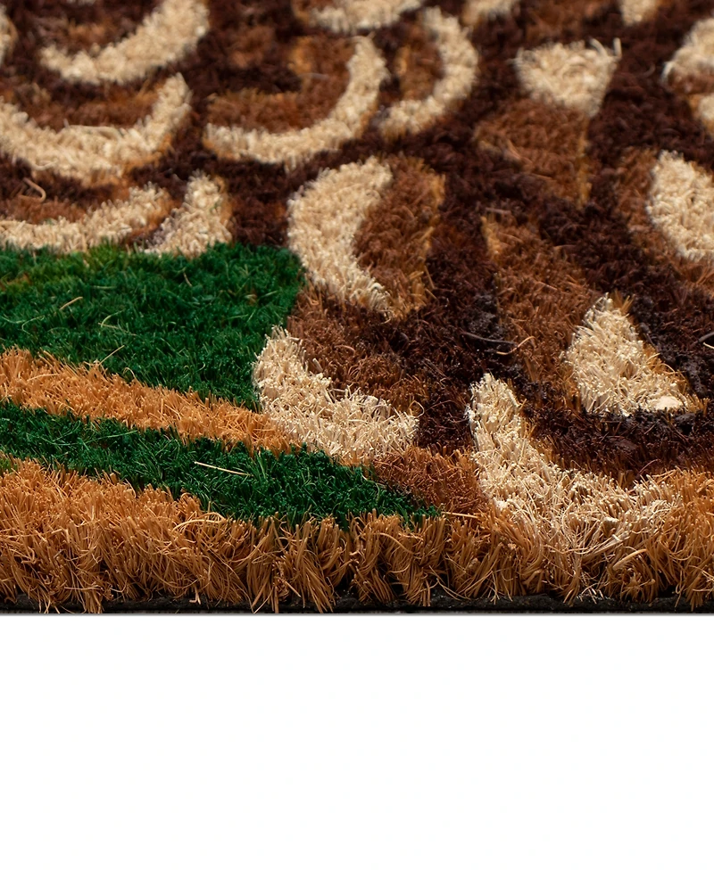 Liora Manne' Natura Pinecone Border 1'6"x2'6" Area Rug