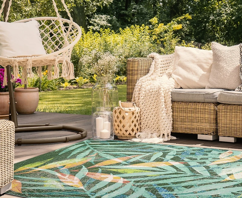Liora Manne' Marina Leaves 3'3"x4'11" Area Rug