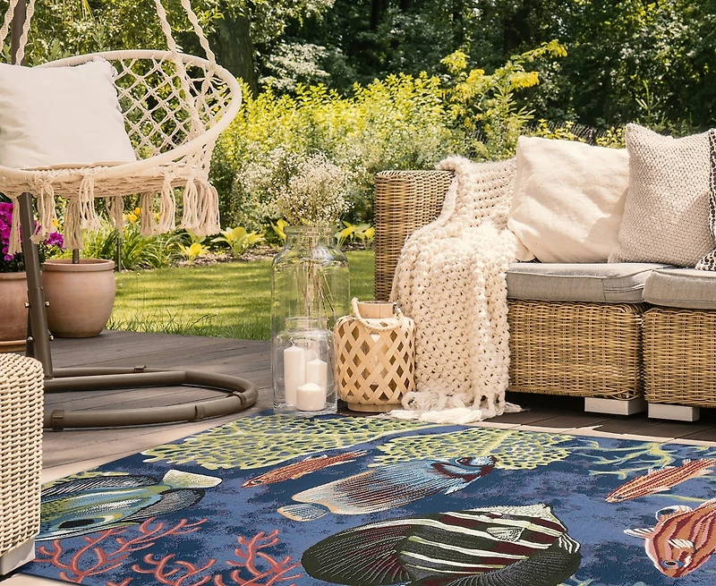 Liora Manne' Marina Fish 3'3"x4'11" Area Rug