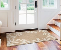 Liora Manne' Capri Coral Border 1'8"x2'6" Area Rug