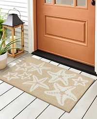 Liora Manne' Capri Starfish 1'8"x2'6" Area Rug