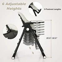 Gouun 4-in-1 Baby High Chair with 6 Adjustable Heights