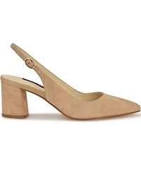 Nine West Women's Kamsee Block Heel Slingback Pumps