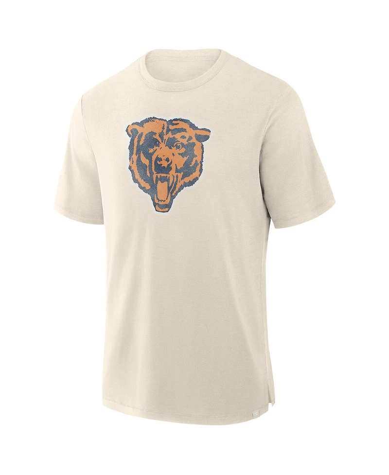 Fanatics Men's Cream Chicago Bears Slub T-Shirt