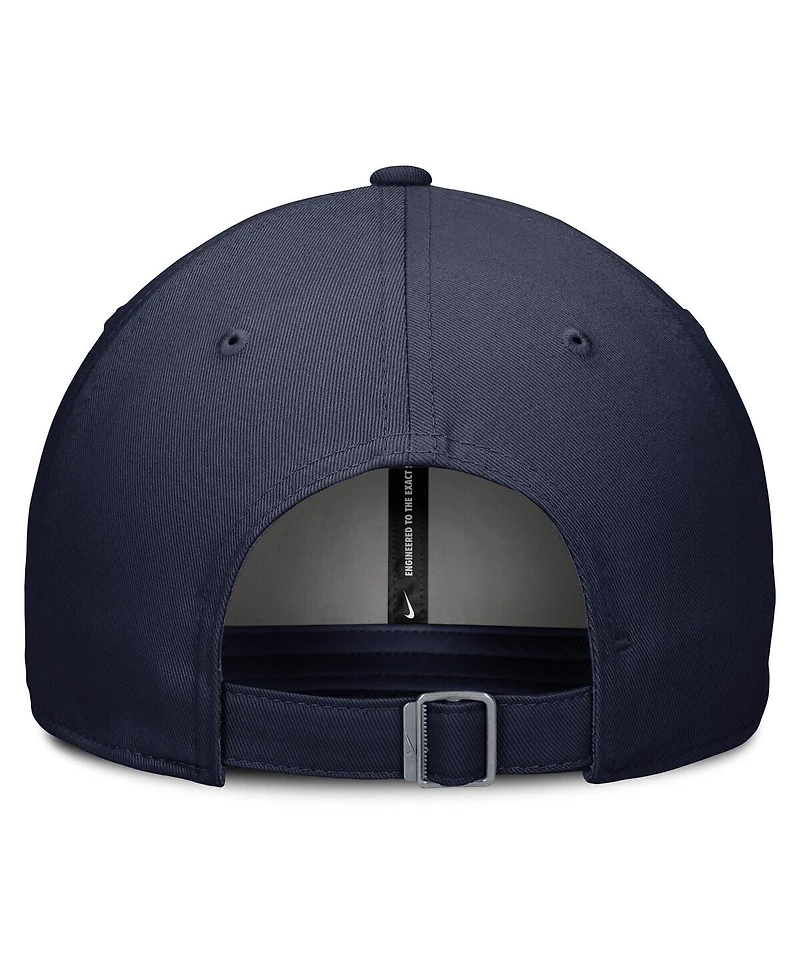Nike Men's Navy West Virginia Mountaineers Campus Club Adjustable Hat
