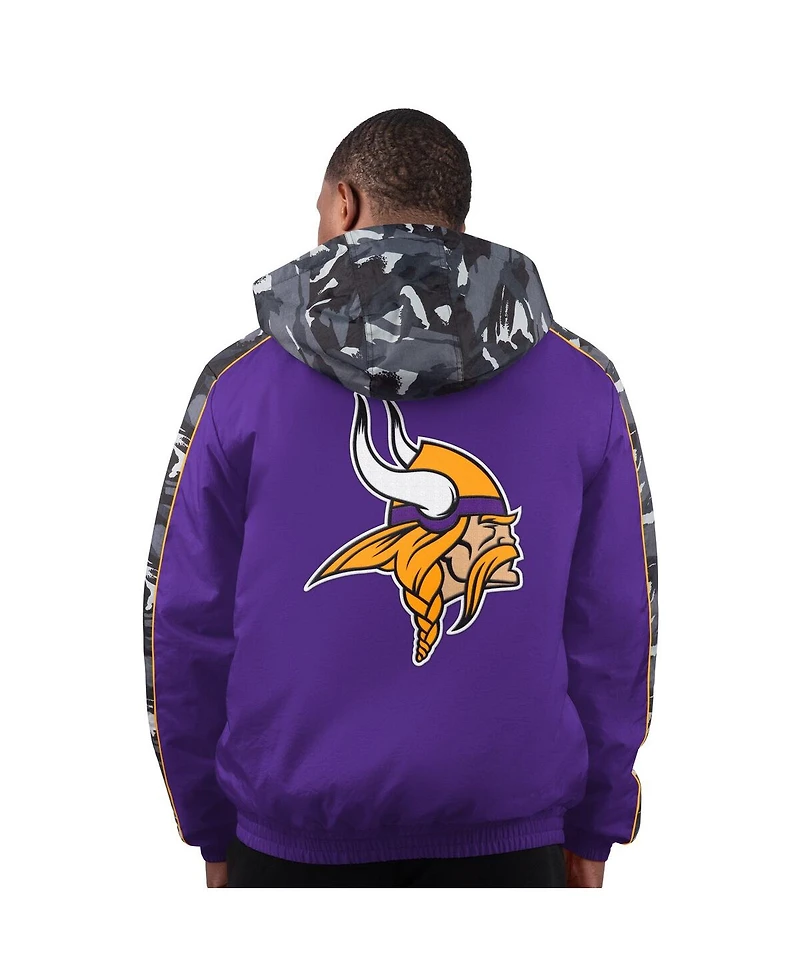 Starter Men's Purple Minnesota Vikings Thursday Night Gridiron Full-Zip Jacket