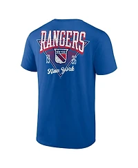 Logo Athletic Men's Blue New York Rangers Never Over T-Shirt