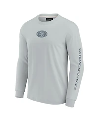 Fanatics Men's and Women's Gray San Francisco 49ers Elements Strive Long Sleeve T-Shirt