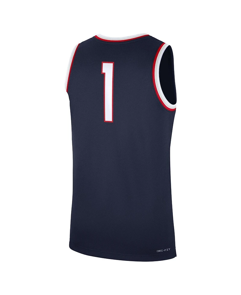 Nike Men's 1 Navy Arizona Wildcats Road Replica Jersey