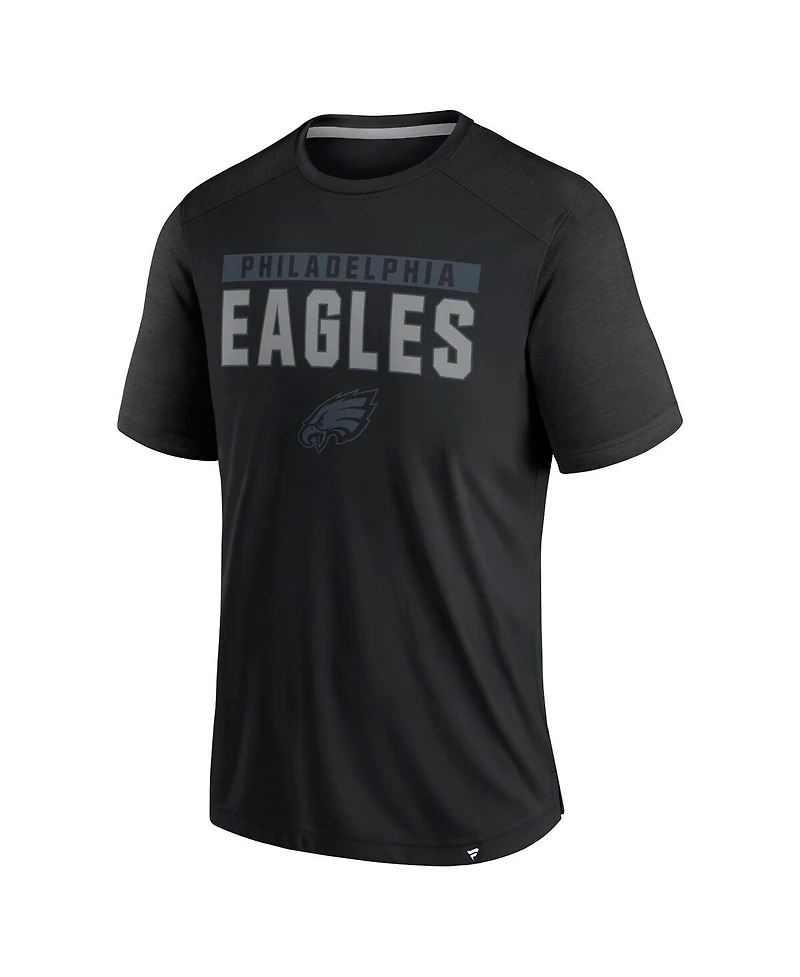 Fanatics Men's Black Philadelphia Eagles Defender Blackout T-Shirt
