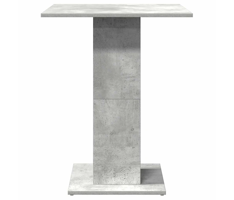 Bistro Table Concrete Gray 23.6"x23.6"x29.5" Engineered Wood