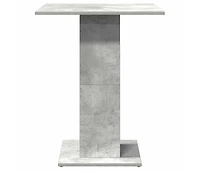 Bistro Table Concrete Gray 23.6"x23.6"x29.5" Engineered Wood