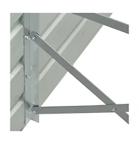 Garden Raised Bed Galvanized Steel 50.8"x50.8"x30.3" Gray