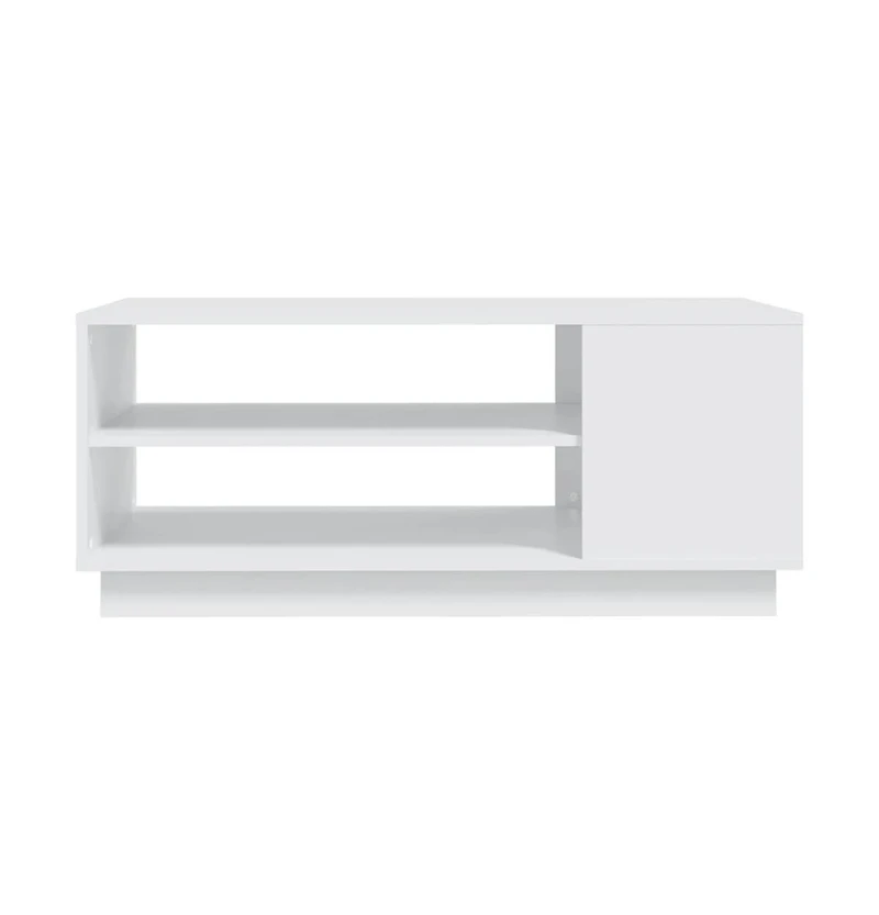 Coffee Table White 40.2"x21.7"x16.9" Engineered Wood