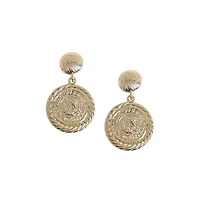 Textured Royal Drop Earrings