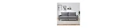 gaomon 80.7" Modern Square Armrest Cushioned Sofa with Storage Bag and Cup Holders, Small Couch Mid Century for Living Room, Apartment Office