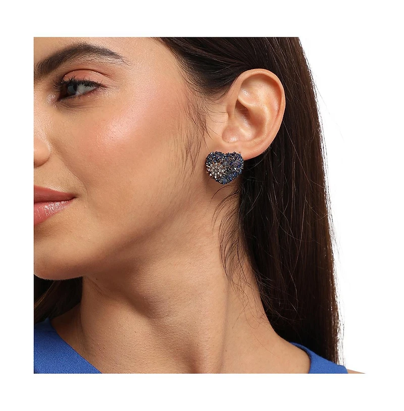 Flora Heart Stud Earrings