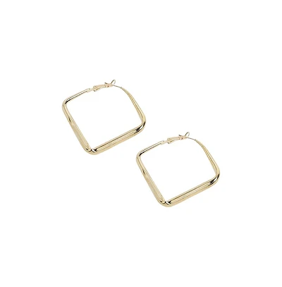Minimal Diamond Hoop Earrrings