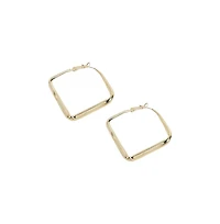 Minimal Diamond Hoop Earrrings