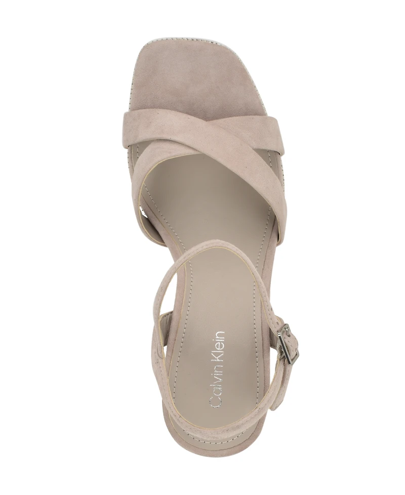 Calvin Klein Women's Drancy Block Heel Sandals
