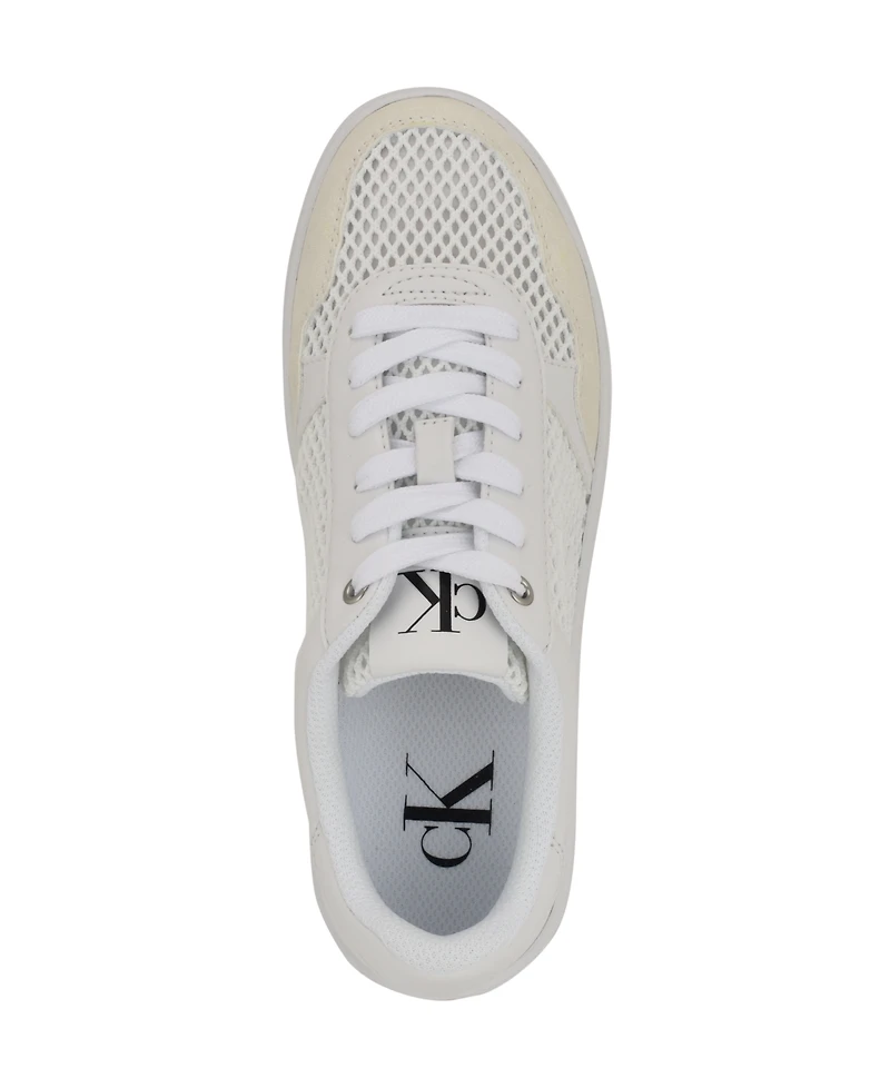 Calvin Klein Women's Heyra Logo Lace-Up Sneakers