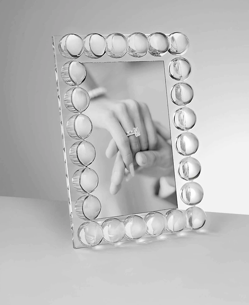 Philip Whitney Ginger Crystal Bubble Picture Frame, 5" x 7"