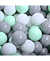 MeowBaby Large Round 35 x 11.5 Inch Baby Foam Ball Pit with 200 2.75 Inch Balls