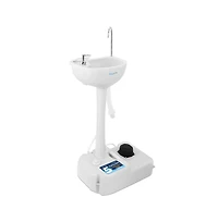 SereneLife Portable Hand-Wash Sink Station with Foot Pump & Soap Dispenser