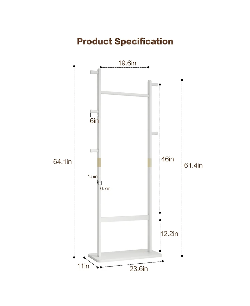 Lovmor Coat Racks solid wood hanger 23.6 1164.1 for bedroom/entrance/living room