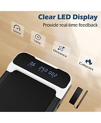 2.5HP Under Desk Treadmill for Home and Office Remote Control Led Display