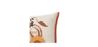C&F Home 13" x 18" Harvest Time Pumpkin Embellished Fall Throw Pillow