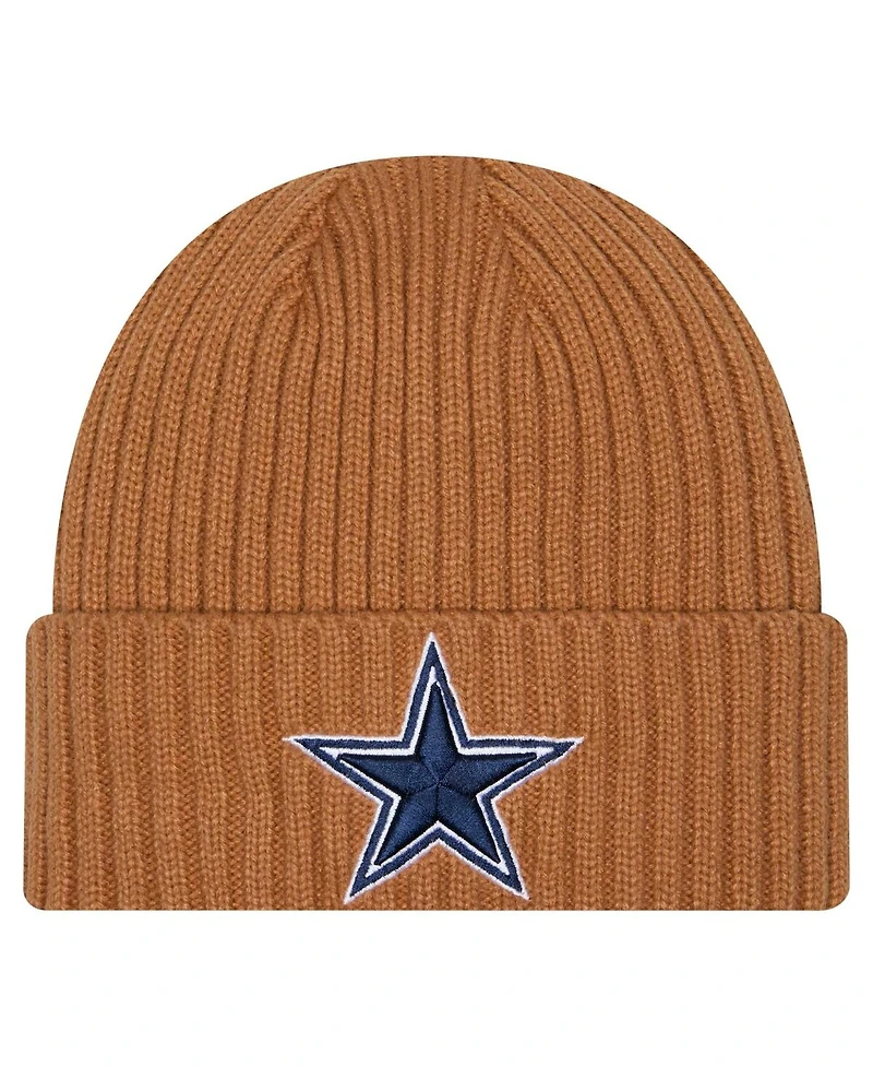 New Era Men's Brown Dallas Cowboys Color Pack Cuffed Knit Hat