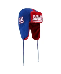 New Era Men's Royal New York Giants Helmet Head Trapper Knit Hat
