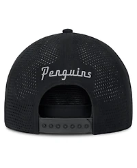 Fanatics Men's Black Pittsburgh Penguins Front Office Performance A-Frame Adjustable Hat