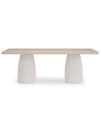 Lunare 5-Pc. Dining Set (Rectangular Table & 4 Curved Chairs)