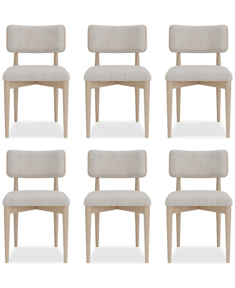 Lunare 6-Pc. Curved Chair Set