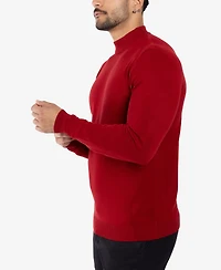 X-Ray Men's Basice Mock Neck Midweight Pullover Sweater