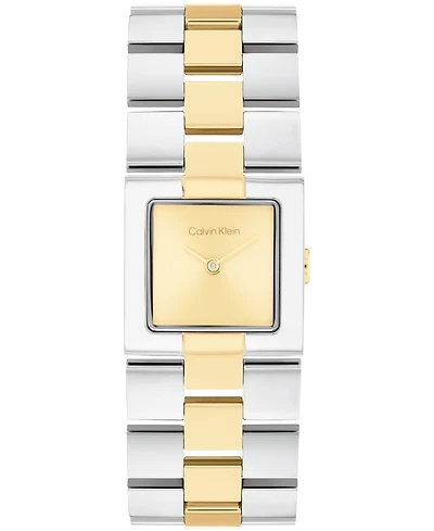 Calvin Klein Women's Ck Meridian Two-Tone Stainless Steel Bracelet Watch, 22mm