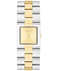 Calvin Klein Women's Ck Meridian Two-Tone Stainless Steel Bracelet Watch, 22mm
