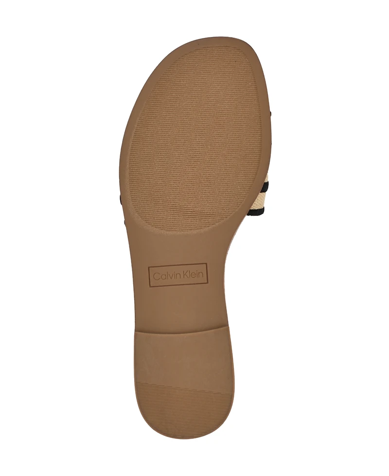 Calvin Klein Women's Kendell Flat Slip-On Sandals