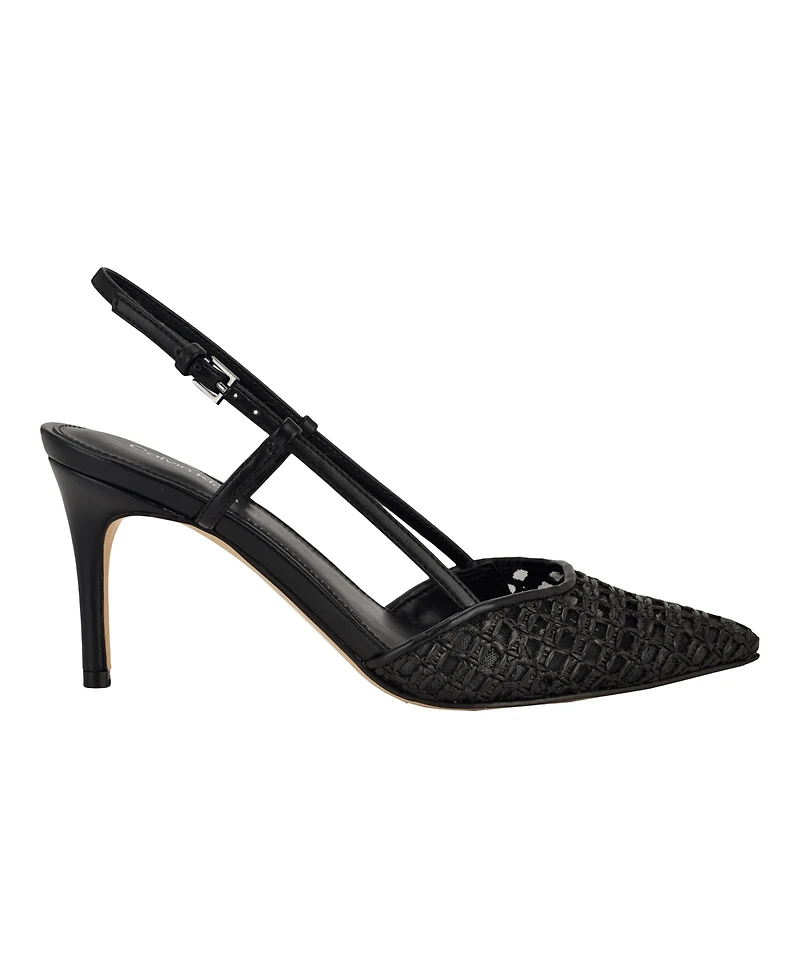Calvin Klein Women's Juliesa Woven Slingback Pumps