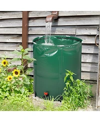 Slickblue Folding Rain Barrel Water Collector for Efficient Water Storage and Space-Saving Design