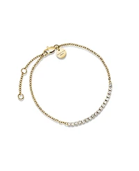Rosefield Tennis Bracelet 14K Yellow Gold Plated Stainless Steel