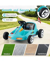 12V Kids Electric Go Kart 7AH Battery Powered Ride on Race Toy with Remote Control